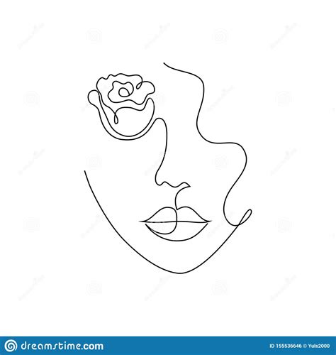Download Minimal woman portrait stock vector. Illustration of logo - 155536646
