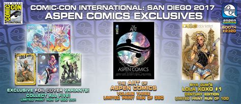 Aspen Comics Reveals San Diego Comic Con 2017 Exclusives San Diego