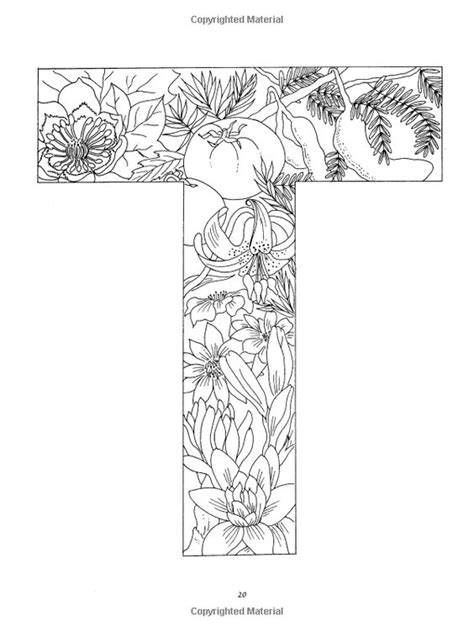 Not based on your username or email address. Floral Alphabet Coloring | Dover Coloring | Pinterest ...
