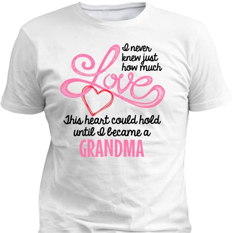 Grandmas Love Heart Personalized Custom T Shirts And Hoodies T