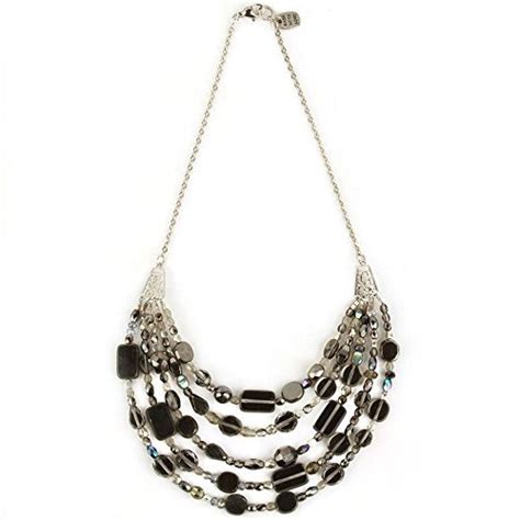 Amazon Com Silver Bib Necklace Handmade