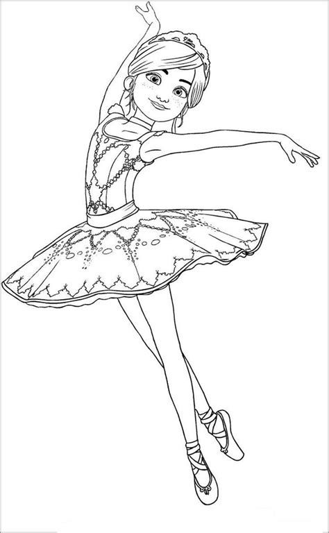 Ballet Barbie Coloring Pages for Adults - ColoringBay