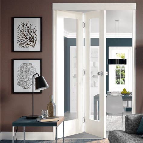 Freefold White Pattern 10 Style Folding 2 Door Set with ...