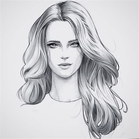 hair female fashion illustration hair hair illustration hair sketch