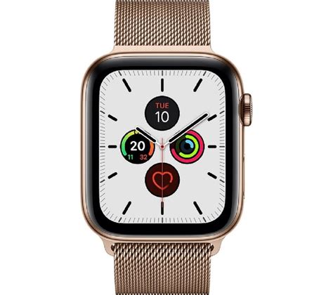 Buy Apple Watch Series 5 Cellular Gold With Gold Milanese Loop Band