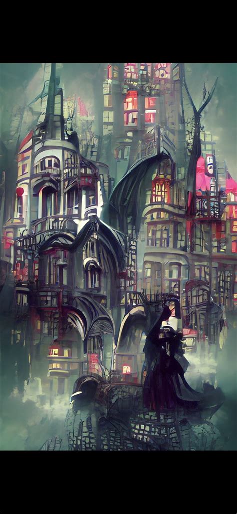 Artstation Abstract Gothic City And Library Concept