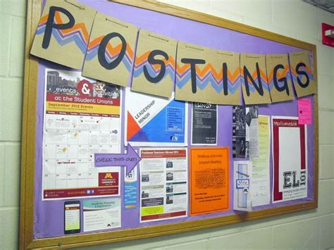 A Campus Events Themed Bulletin Board Career Bulletin Boards Job Posting Board Bulletin