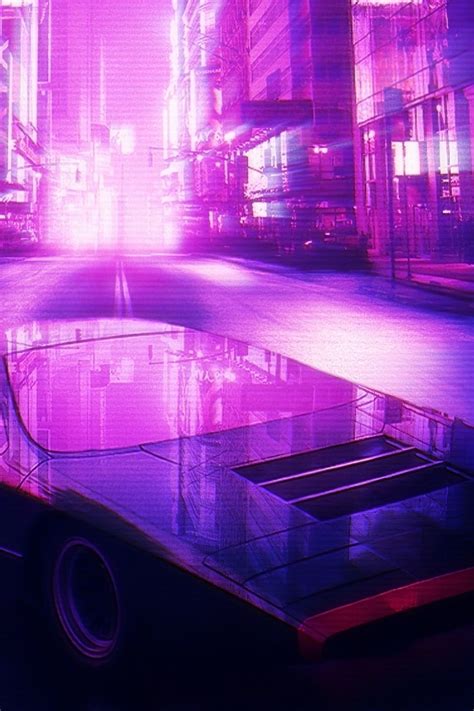 640x960 Neon City Car 4k Iphone 4 Iphone 4s Hd 4k Wallpapersimages