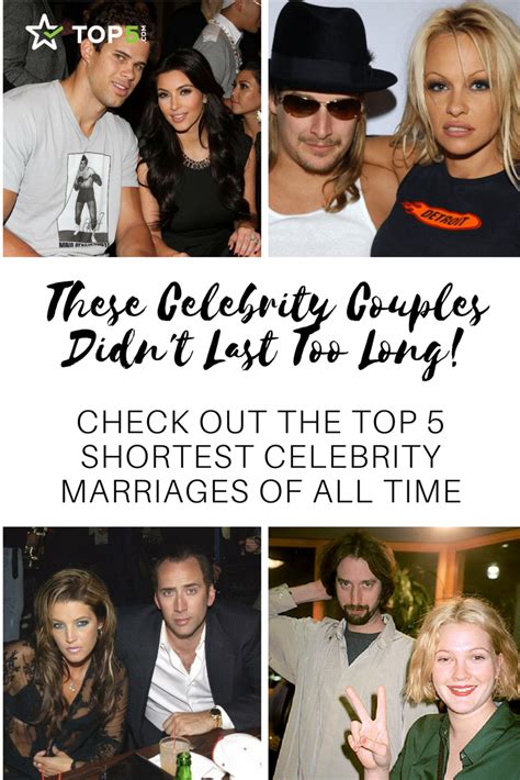 Happily Never After The Shortest Celebrity Marriages In Hollywood