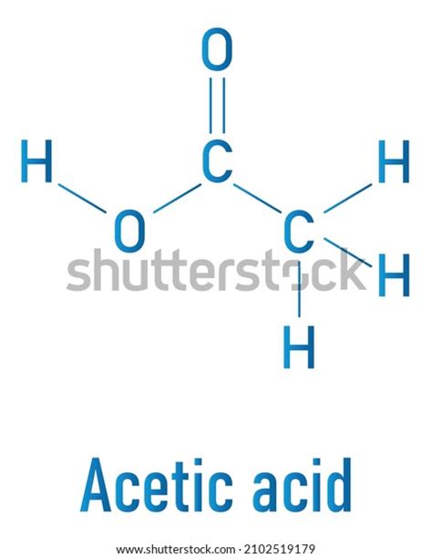 Acetic Acid Molecule Vinegar Aqueous Solution Stock Vector Royalty Free 2102519179 Shutterstock