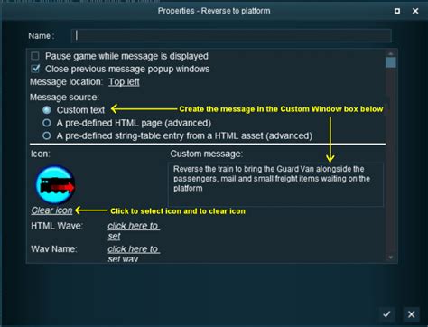 How To Use Message Popup Rule Trainzonline