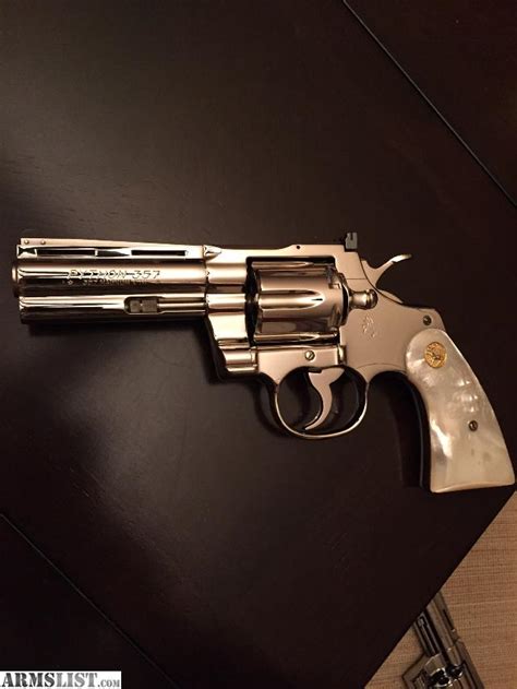 Armslist For Saletrade 4 Nickel Colt Python 357 W