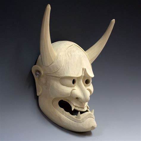Auc Ryusho Rakuten Global Market Japanese Mask Of A Female Demon Wood Carving Traditional Noh