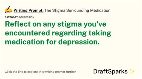 Writing Prompt The Stigma Surrounding Medication Draftsparks