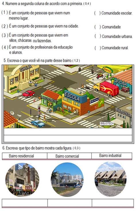 2º Ano Geografia Bairros E Cidade Clicks Educativos