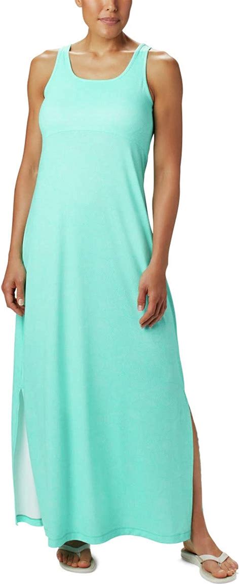 Columbia Freezer Maxi Dress With Wicking And Uv Sun Protection Robe Maxi