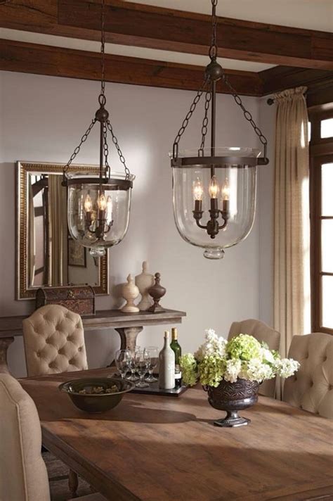 Glass ceiling pendant light fixture modern chandelier restaurant bar dining room. Salle à manger - Farmhouse dining room - ListSpirit.com ...