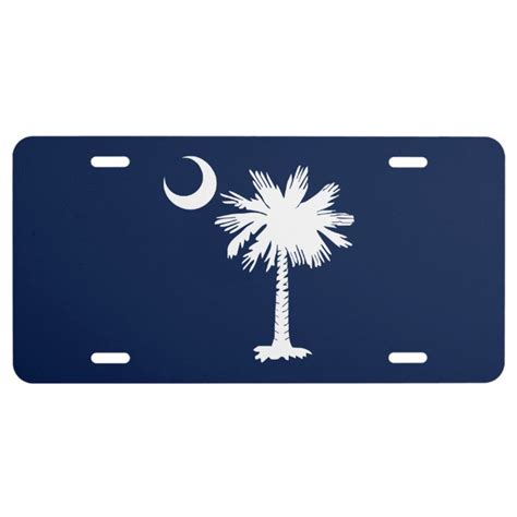 South Carolina Flag License Plate Zazzle