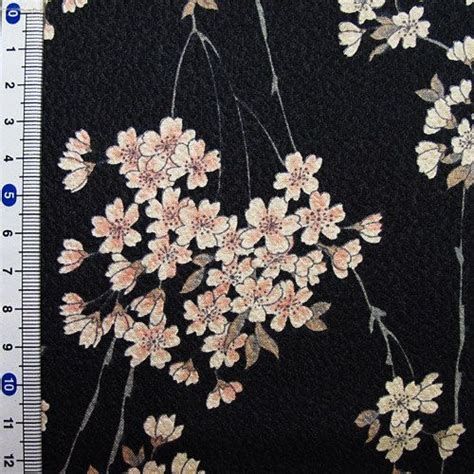 japanese kimono cotton fabric sakura printed by hanamiboutique 7 00 japanese embroidery