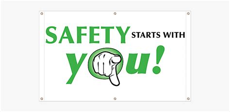Safety Starts With You Vinyl Banner Safety Sign Safety Starts With