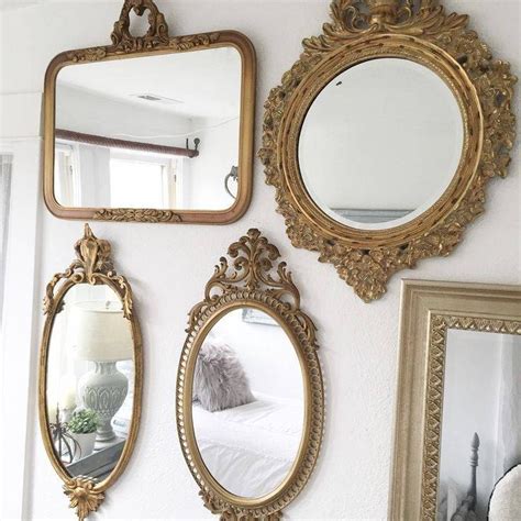 20 Ideas Of Small Gold Mirrors