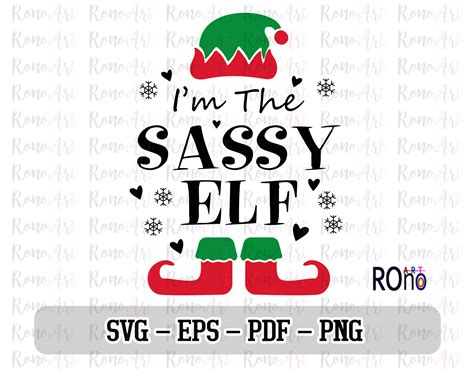 Digital Instant Download Im The Sassy Elf Svg Elf Squad Svg Etsy