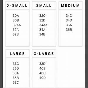 Victoria 39 S Secret Size Chart