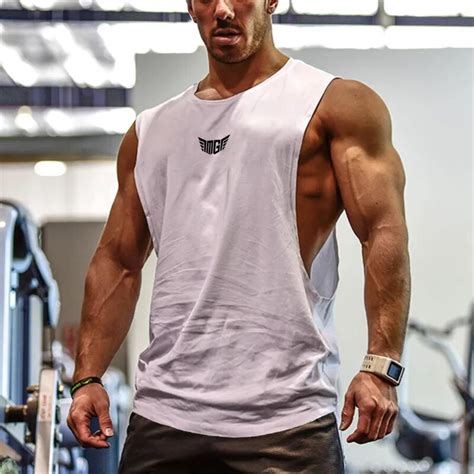 Bodybuilding Tank Tops Men Sports Sleeveless Shirt Muscle Guys Vest