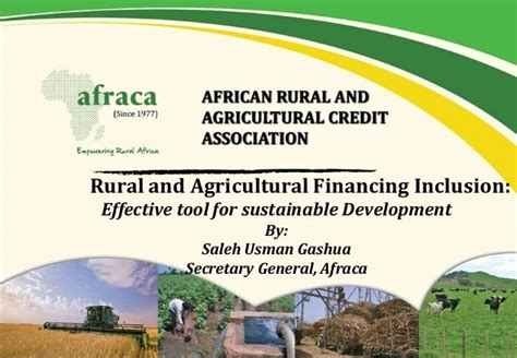 Rural And Agricultural Financing Inclusion Effective Tool For Susta