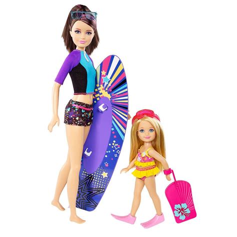 Barbie Sisters Surfing Skipper And Chelsea Doll 2 Pack Mattel Barbie Barbie 2000 Barbie Doll