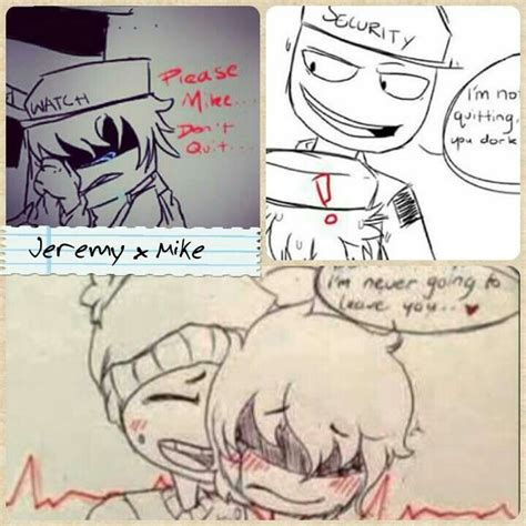 Jeremy X Mike Fnaf Ships Pinterest Fnaf Freddy S And Anime Fnaf