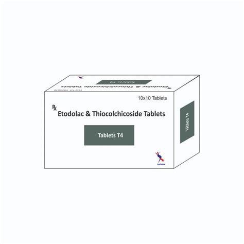 Etodolacthiocolchicoside Tablet Etodolac 300mg And Thiocolchicoside