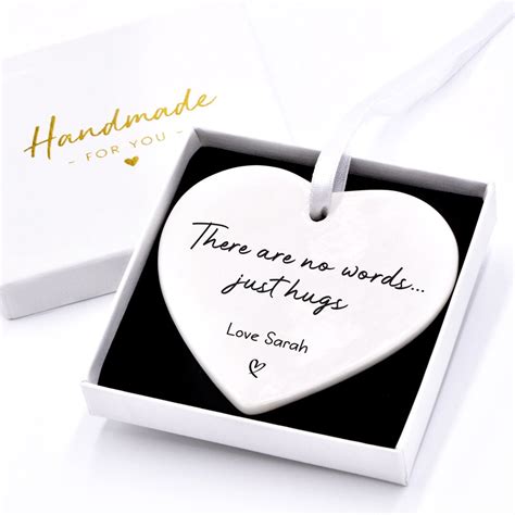 Sympathy Keepsake T No Words Just Hugs Get Well Soon Etsy Uk