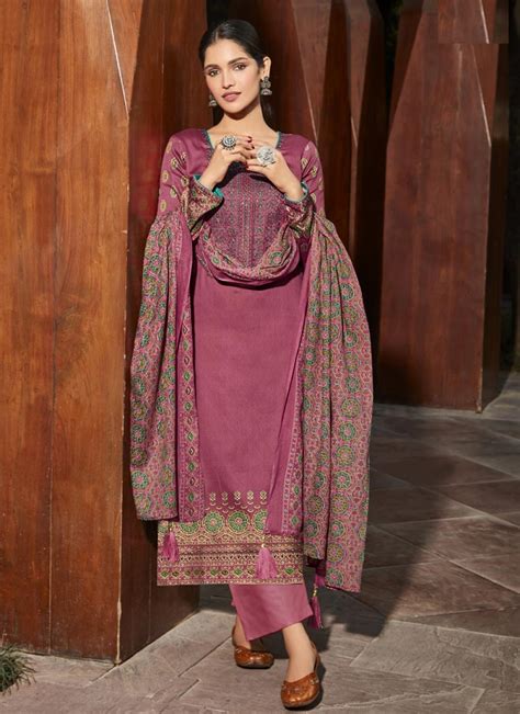 Buy Embroidered Work Pant Style Pakistani Salwar Suit Online