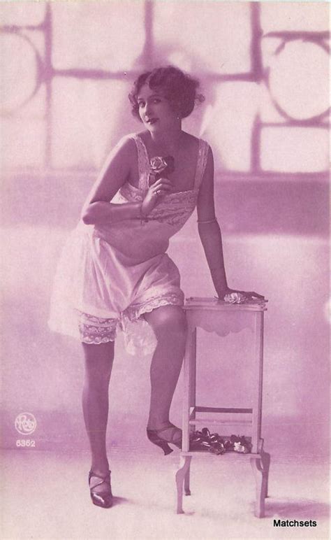 risque lingerie woman french circa 1920 roto 6362 other unsorted postcard hippostcard