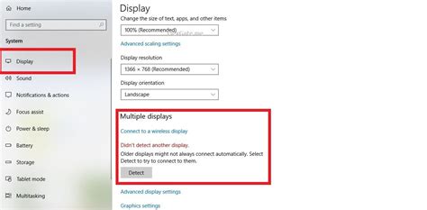 windows not detecting second display