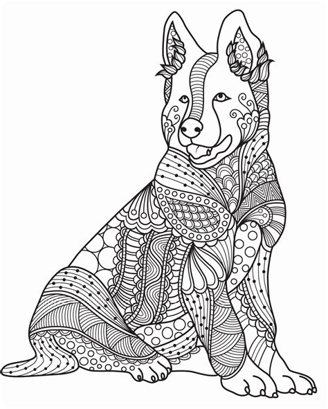 Coloring Pages Of Realistic Dogs At Free Printable