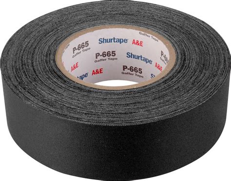 Permacel Shurtape P 665 Black Cloth Tape 2 Inch X 60 Yards Black