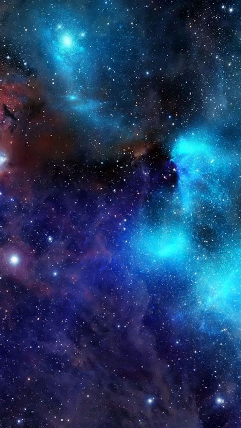 Nebulosa Espaço Estrelas Andrómeda Vertical Galaxy Wallpaper