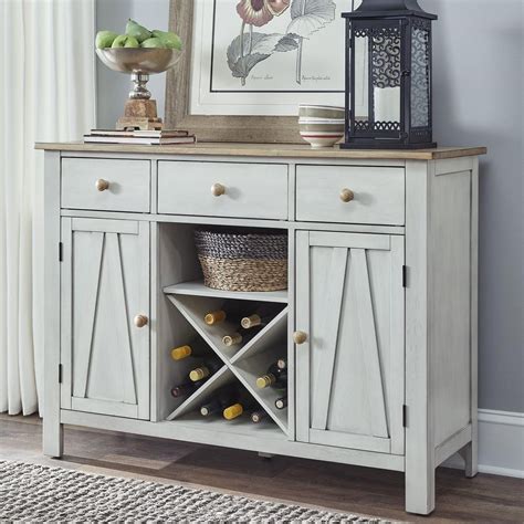 Liberty Furniture Lindsey Farm 11422254 Transitional Two Toned Server