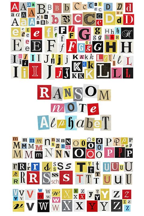 Ransom Note Alphabet Old Newspaper Cutouts For Crafting 1376303
