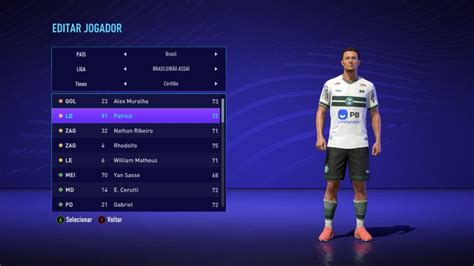 21 jogos como suplente utilizado 12º jogador. P-FMN 21 - Patch para FIFA 21 PC - Fred Vasquez ...