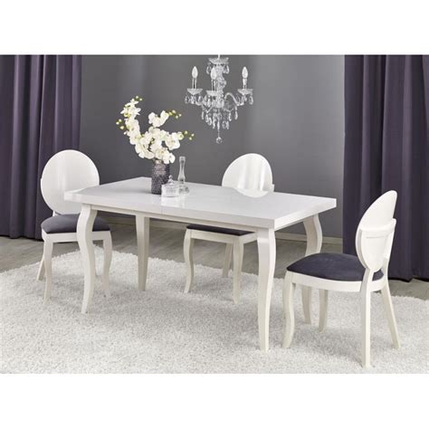 Découvrez un large choix de table à manger de salle à manger design disponible chez hcommehome. table a manger blanche baroque 140x80 avec rallonge