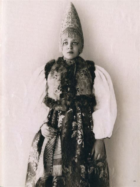 Local Style Russian Beauties Of The 19th Century In Traditional Costumes