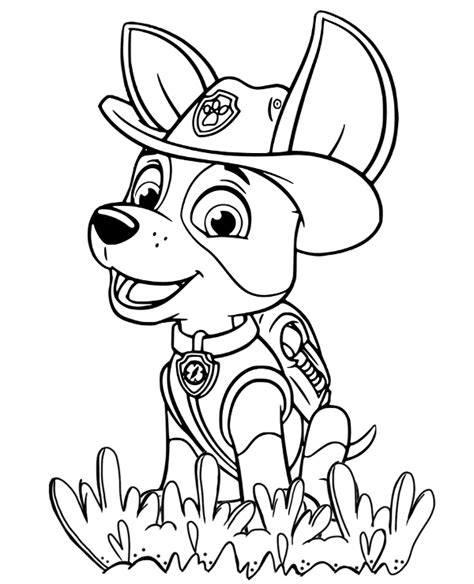Tracker coloring sheet, page