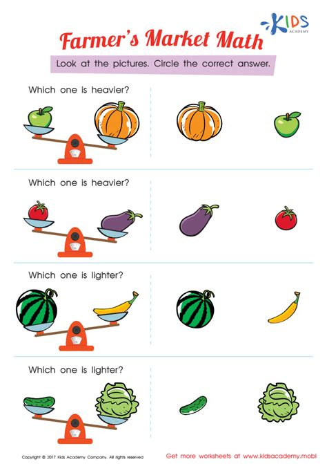 Which One Is Heavier Worksheet Downloadable Pdf For Kids