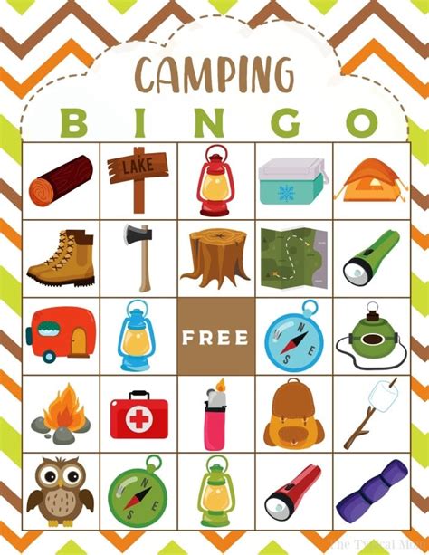 Free Camping Bingo Printable