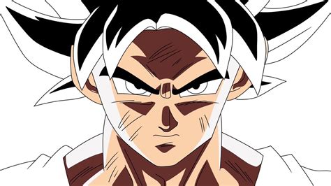 Goku Ultra Instinct Drawing Face