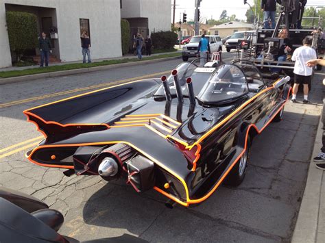 The Batmobile From The 1960s Tv Show On The Street In Burbank Ca Batman Batmobile Cars