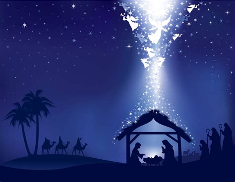 Christmas Nativity Backgrounds Wallpaper Cave